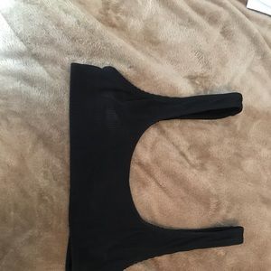 White fox swim bikini top